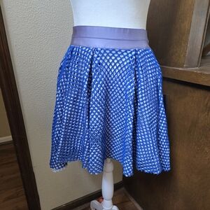 WOW Couture Blue and White Mesh Design